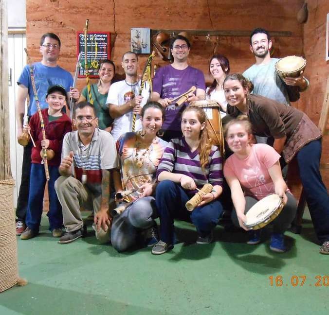 Grupo reunido no Centro Cultural Ecos de Angola